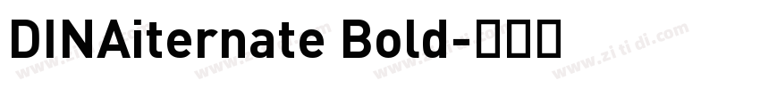 DINAiternate Bold字体转换